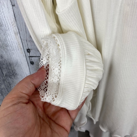 Free People Shimmy Shake Top Ivory Size XS New! - Picture 6 of 8